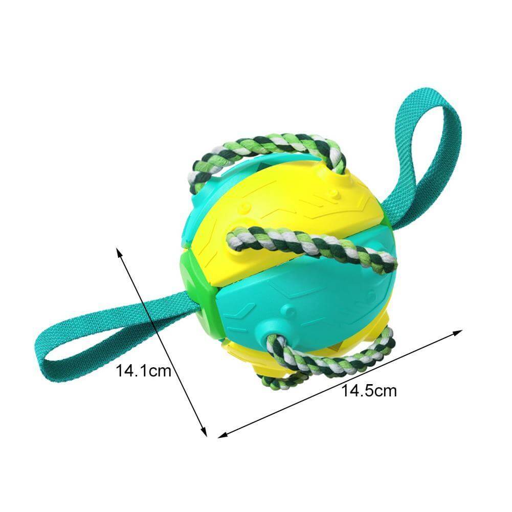 Interactive frisbee ball dog toy