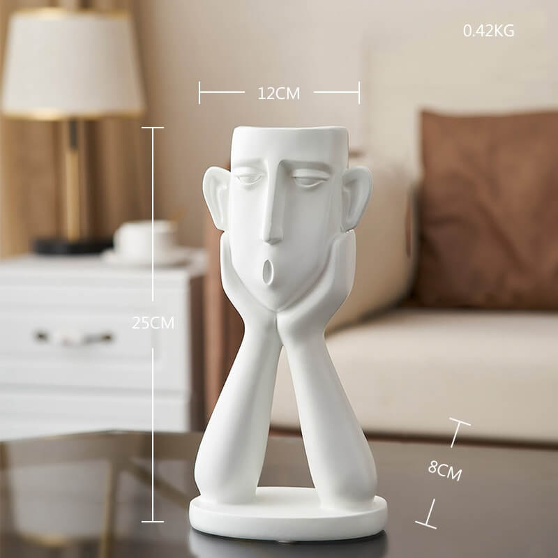 Skulpturert Vase Boliginnredning