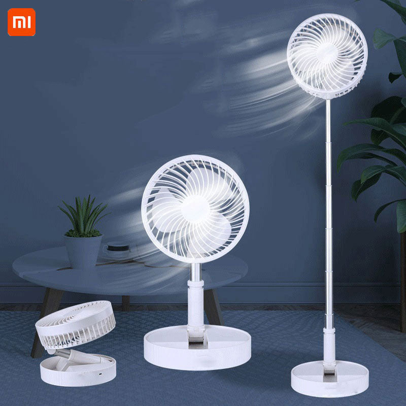 Portable folding fan