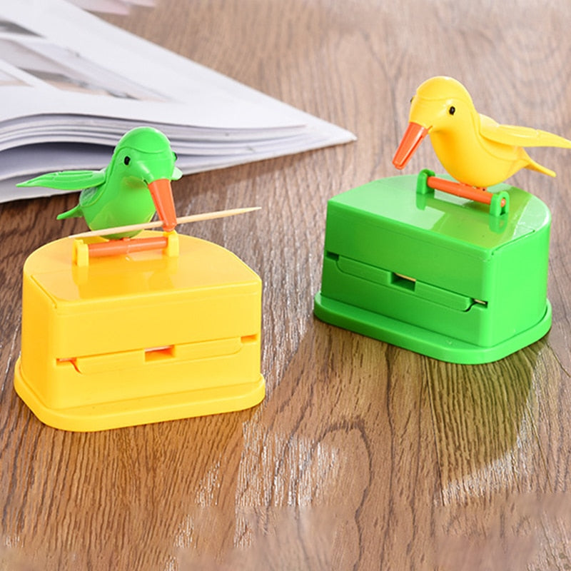 Bird toothpick dispenser