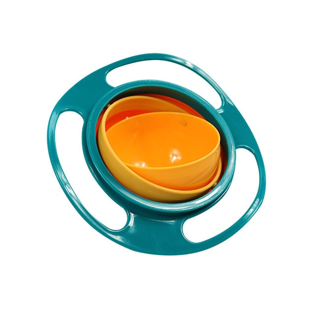 Spill-resistant baby bowl