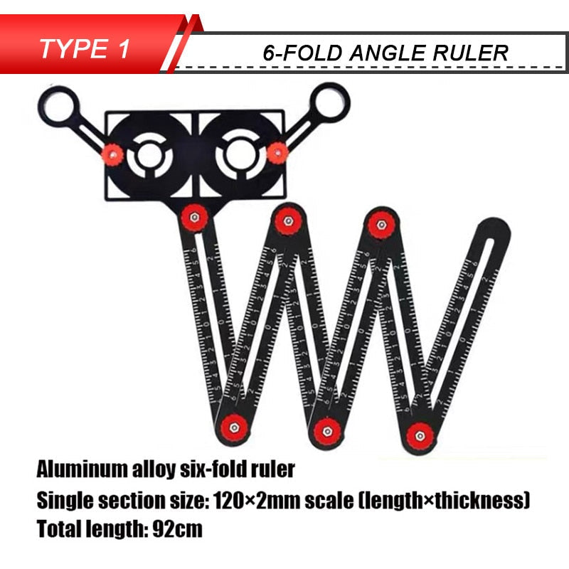 Multifunctional Metal Angle Ruler