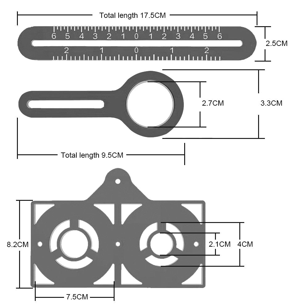 Multifunctional Metal Angle Ruler