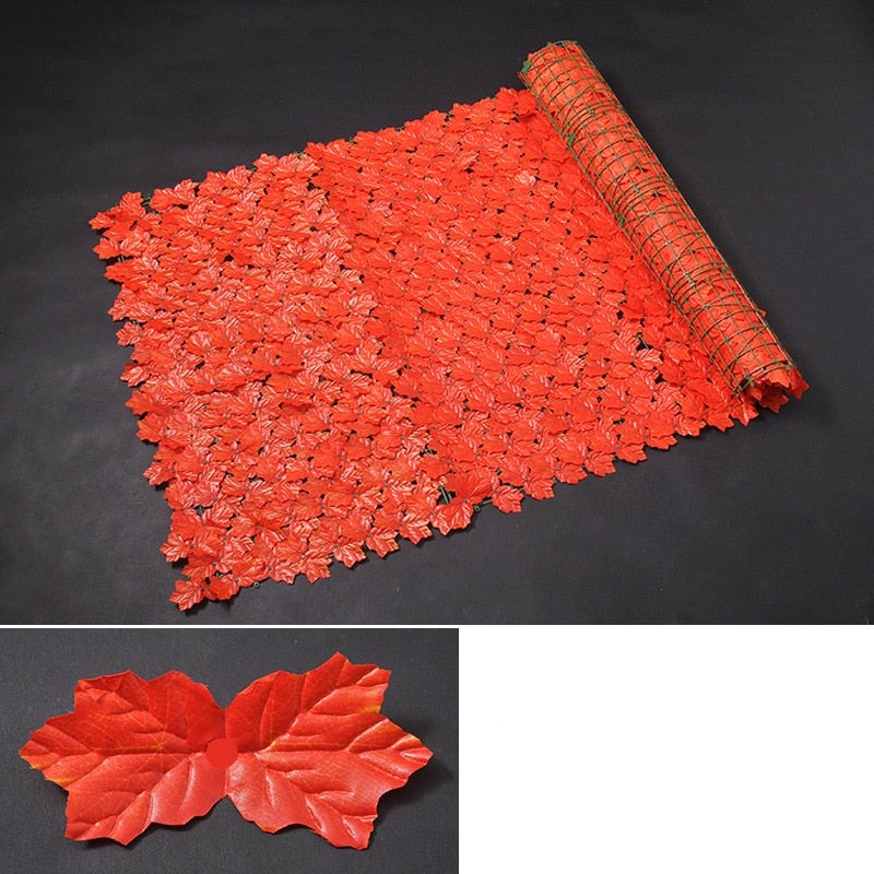 Artificial Plant Leaves Fence