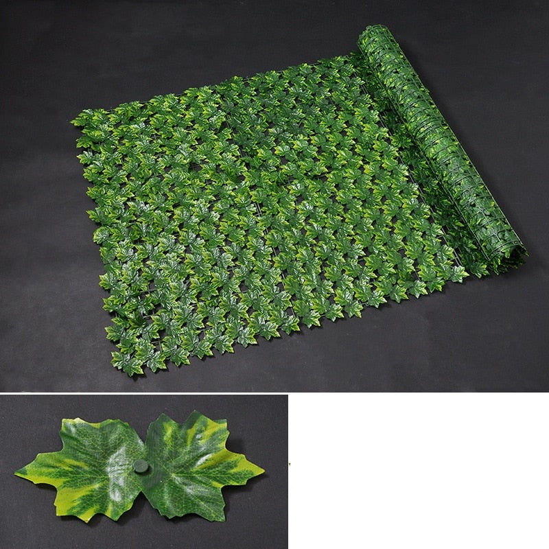 Artificial Plant Leaves Fence