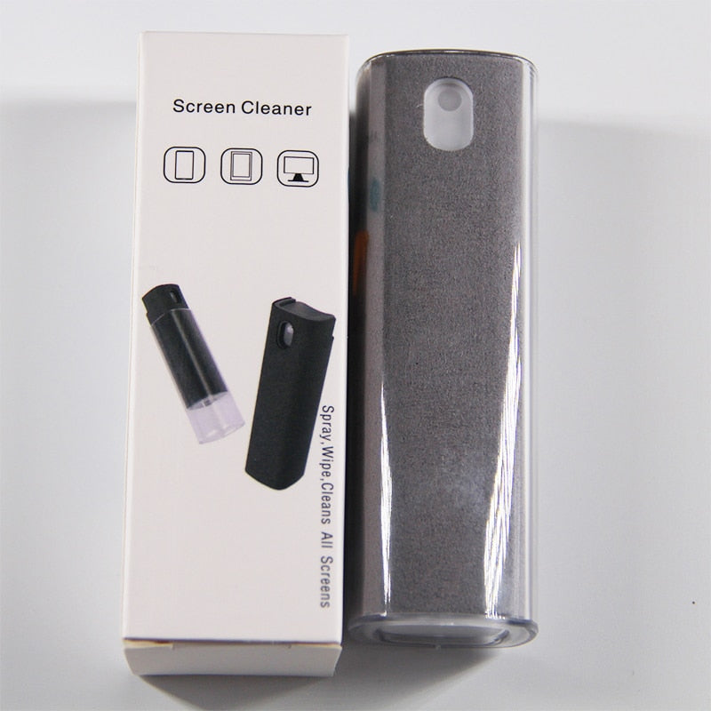 Portable fingerprint resistant screen cleaner