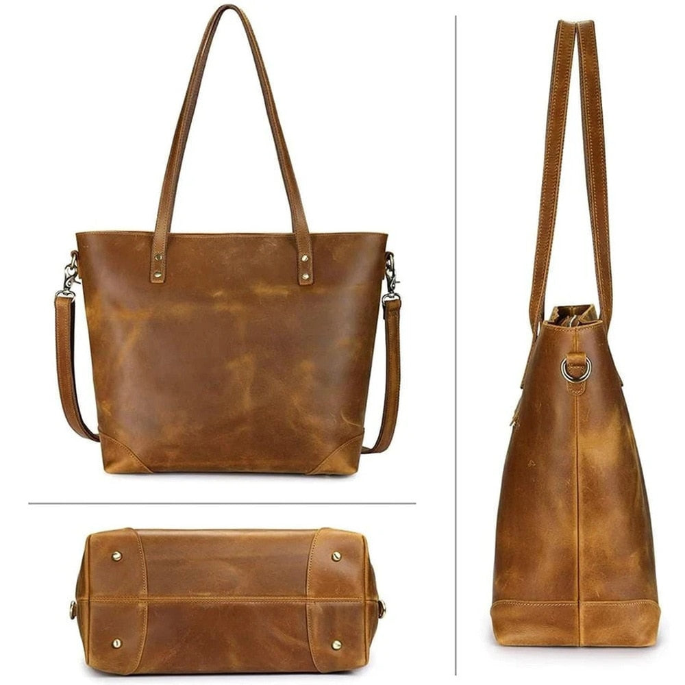 Vintage Leather Carrying Bag