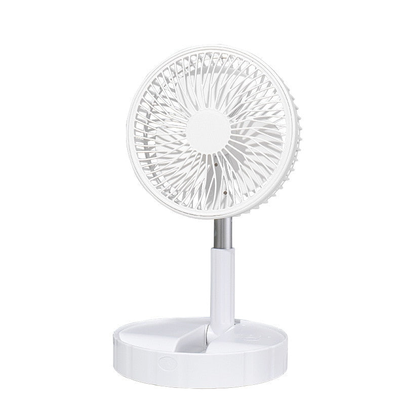 Portable folding fan