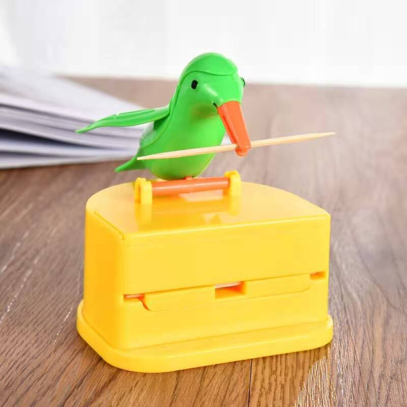Bird toothpick dispenser