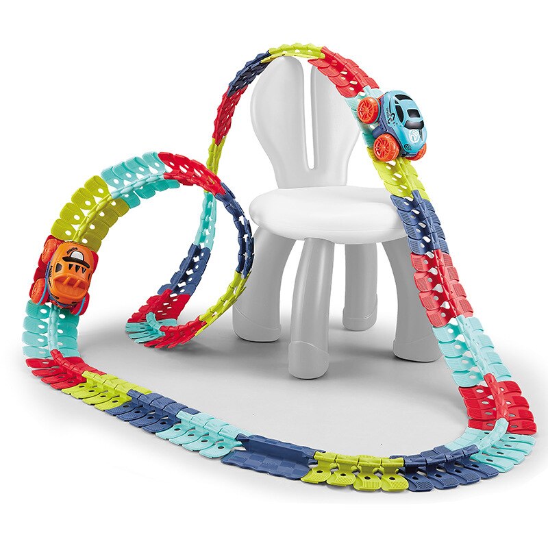 Assembled Race Car Track