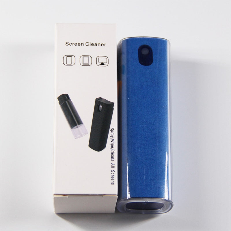 Portable fingerprint resistant screen cleaner