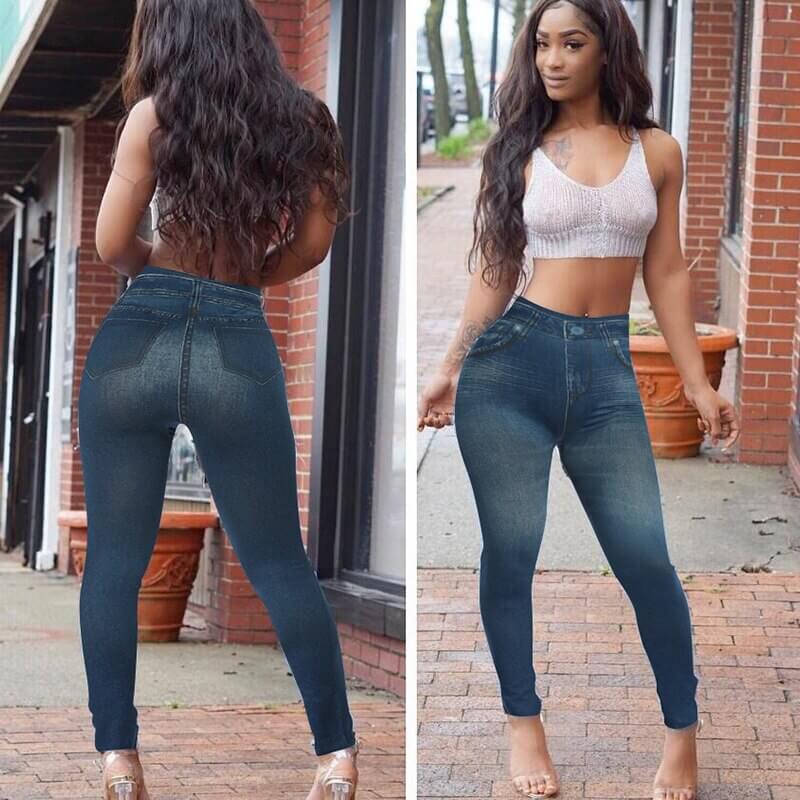 Perfekt passform jeansleggings