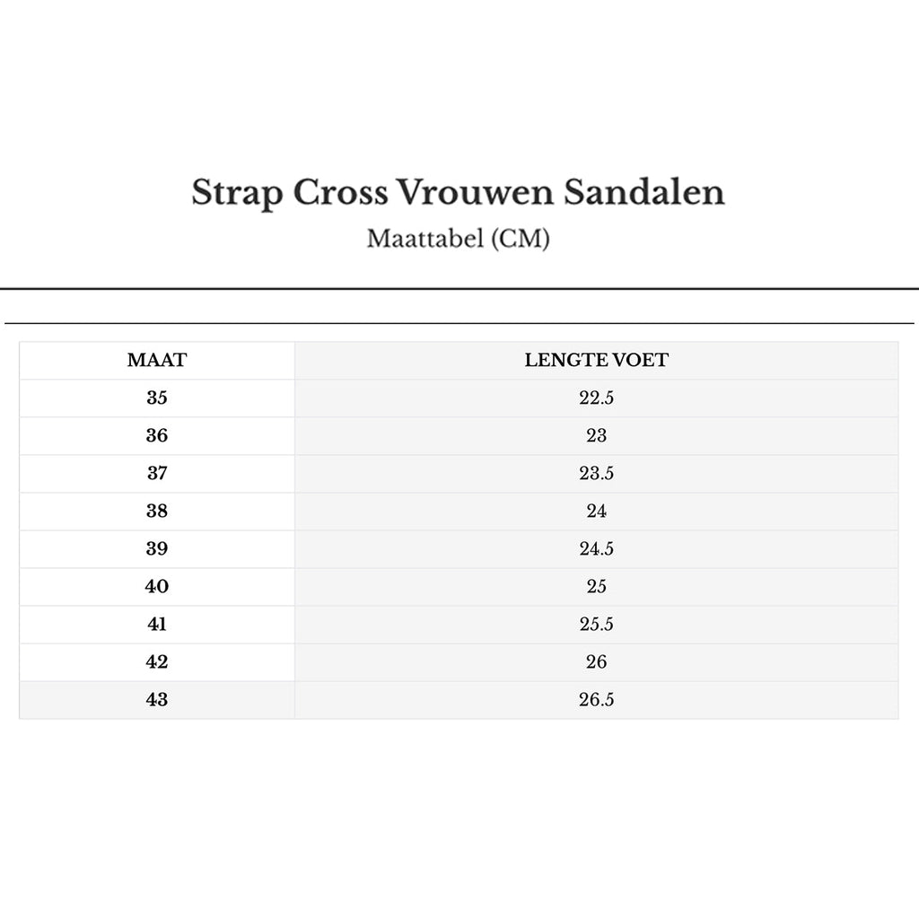 Strap Cross Women Sandals
