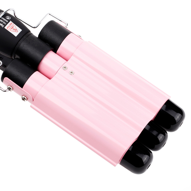 Ceramic curling iron with LCD screen