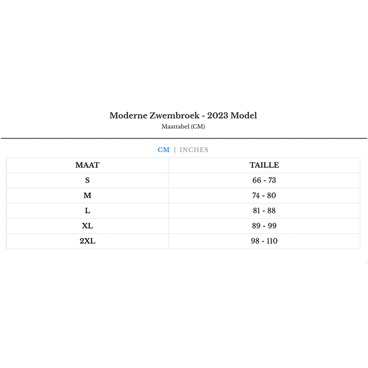 Moderne badebukser – modell 2023