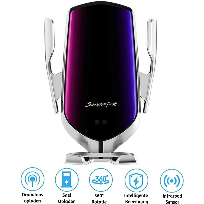 PREMIUM - Automatic Clamping Phone Holder | Wireless Charger