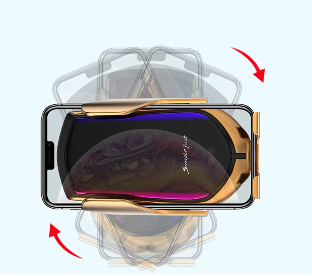 PREMIUM - Automatic Clamping Phone Holder | Wireless Charger