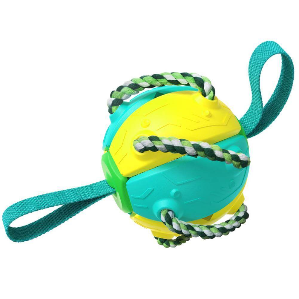Interactive frisbee ball dog toy