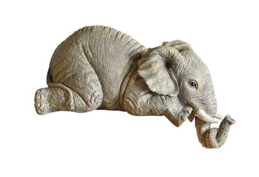 Mor- og babyelfantfigur
