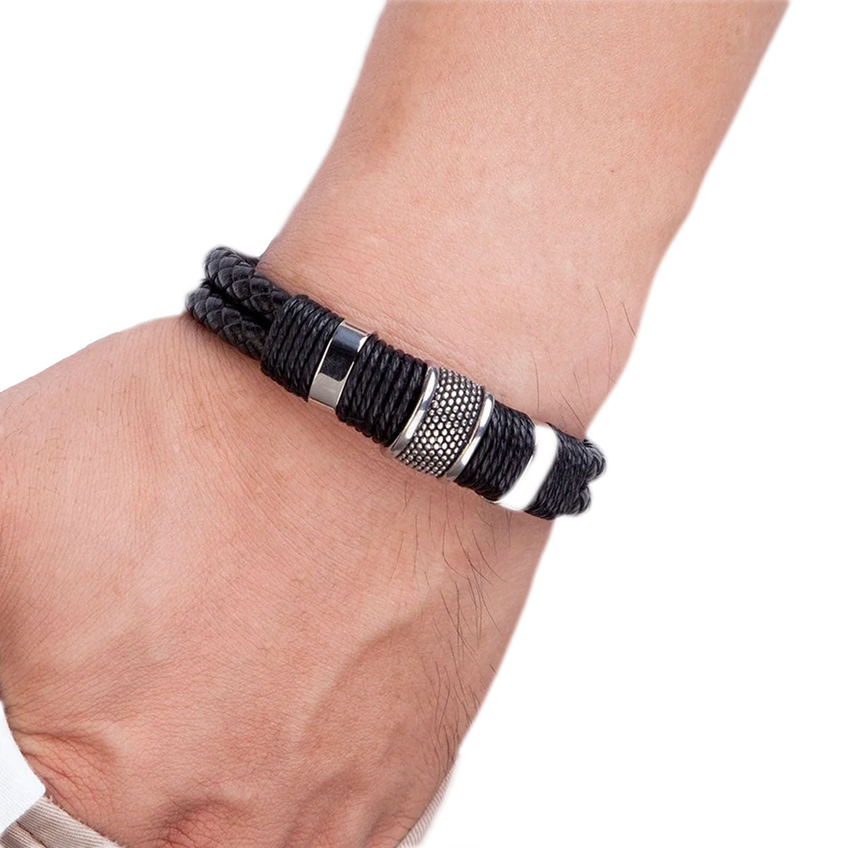 Woven Leather Style Bracelet