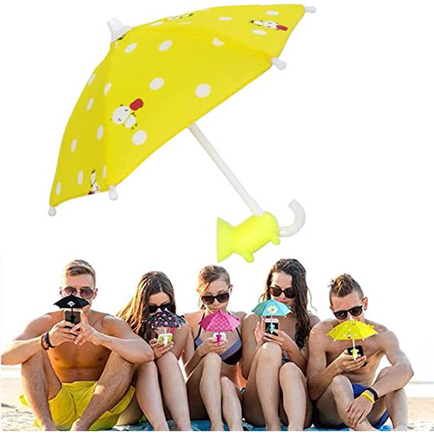 Mini umbrella mobile phone stand
