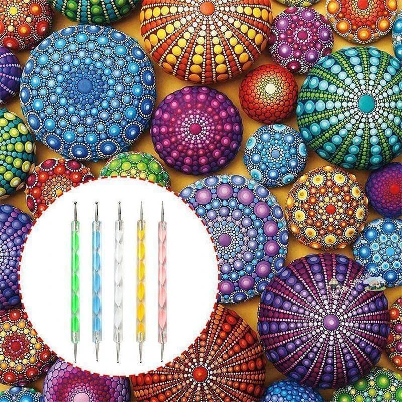 Mandala Painting With Dots