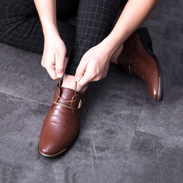 Classic leather men's shoes