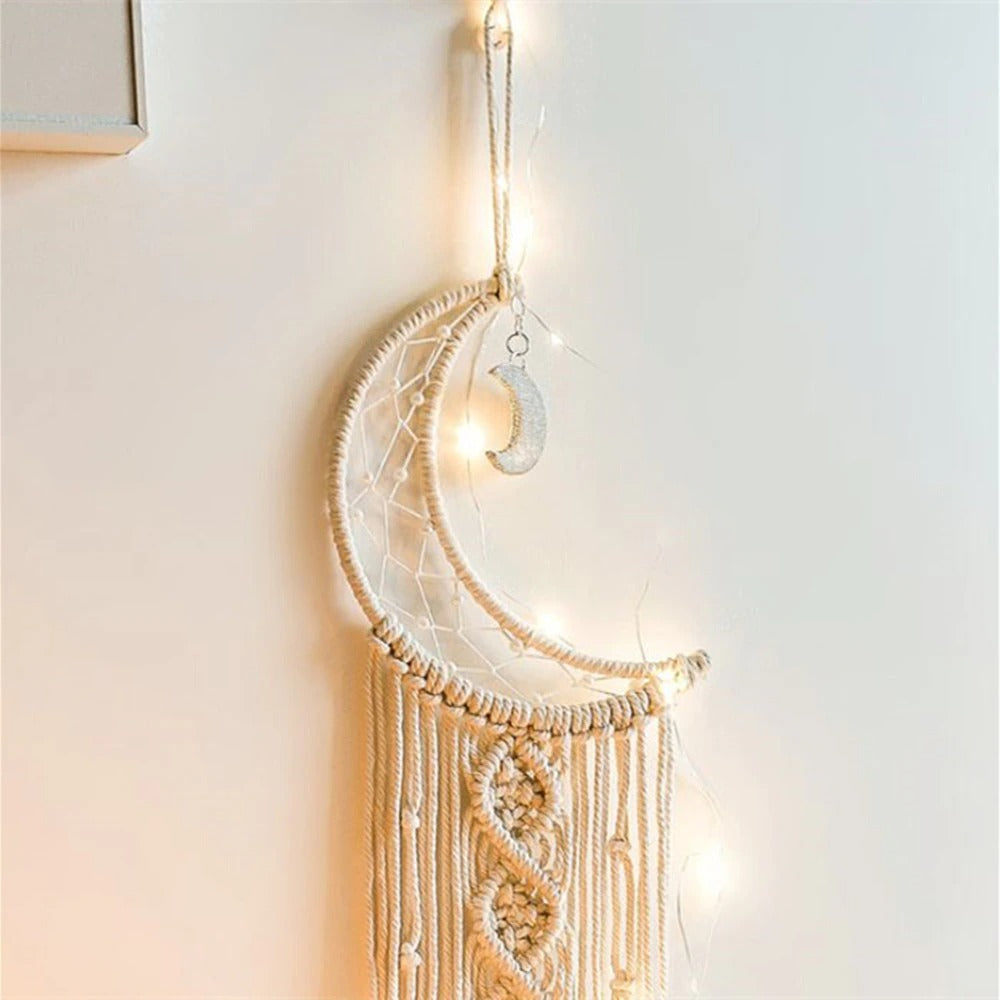Macrame Moon Dreamcatcher