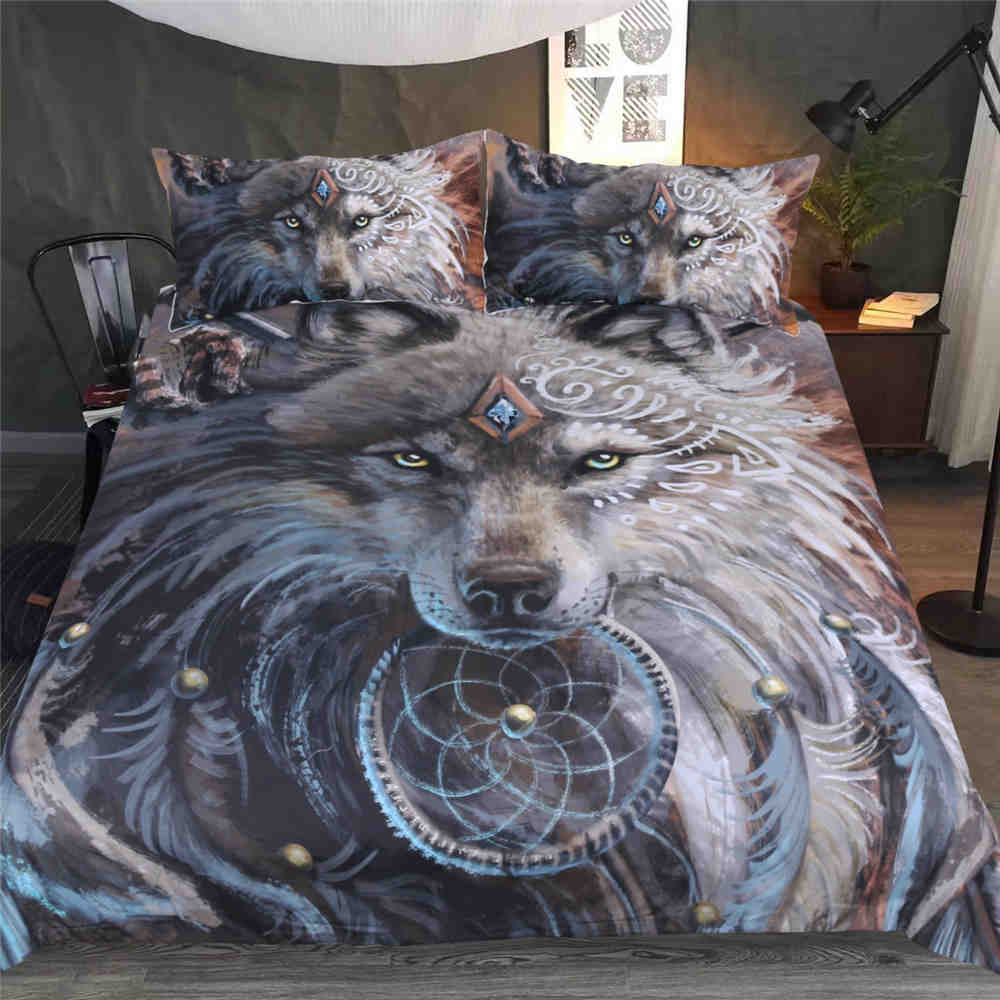3D WOLF DUVET COVER