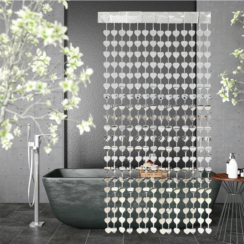 Heart-shaped Foil Curtain