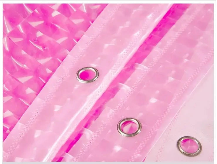 Transparent shower curtain