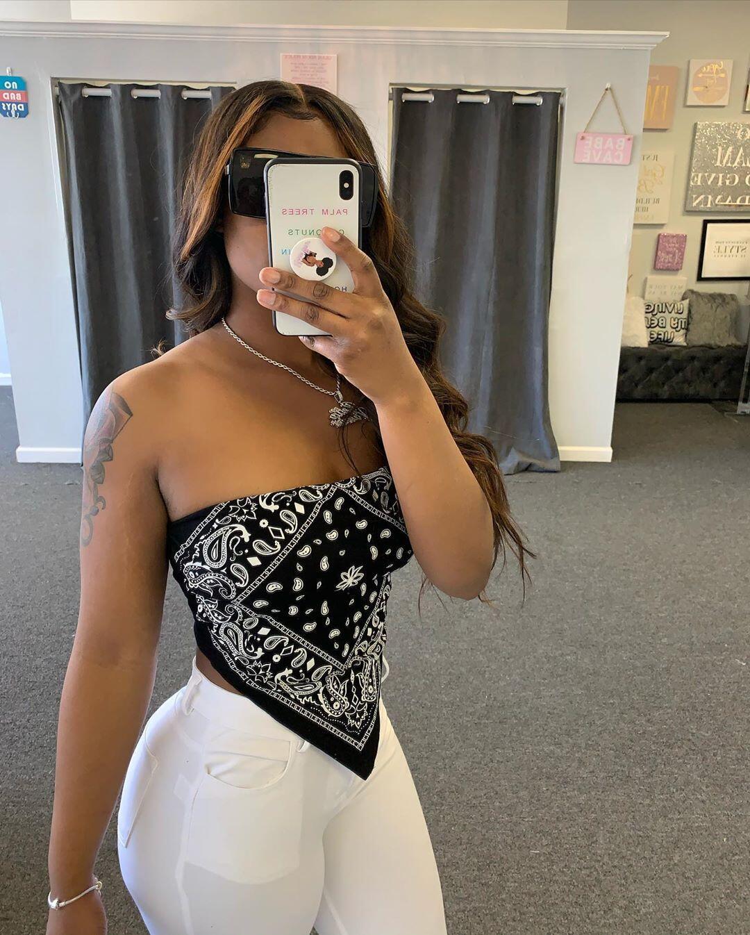 Tube Crop Bandana Tops