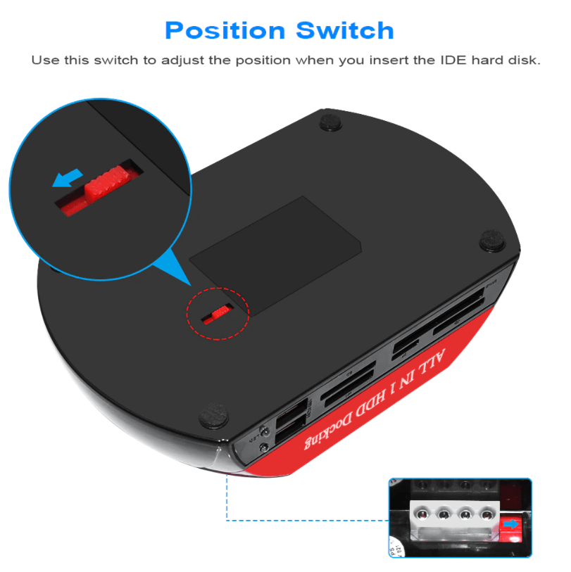 Hard drive docking station