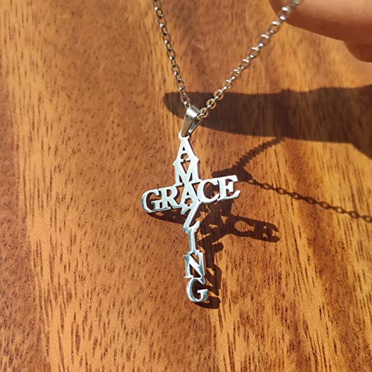 Amazing Grace Cross Necklace