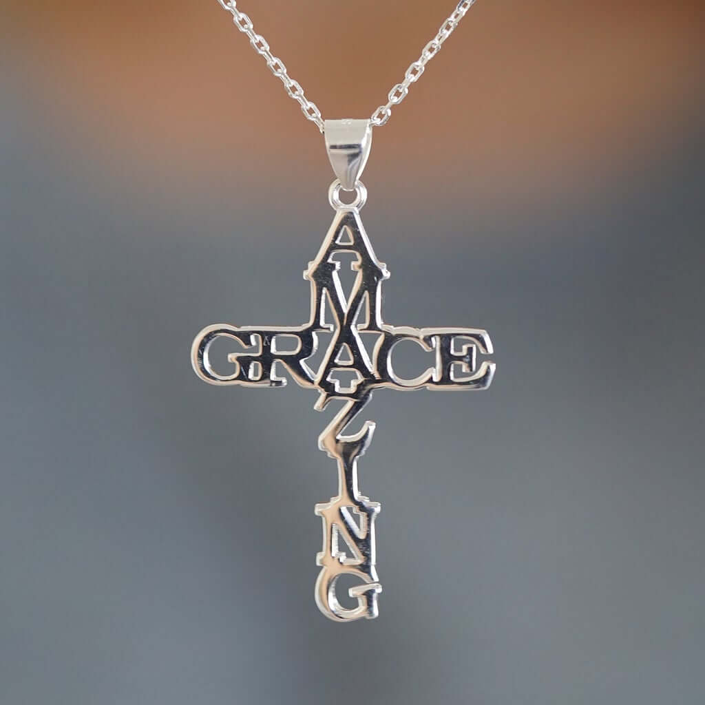 Amazing Grace Cross Necklace