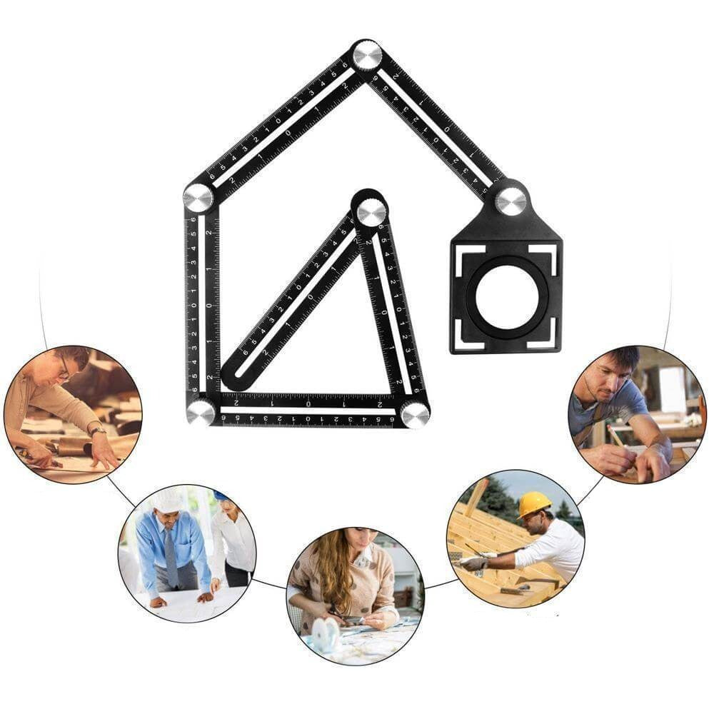 6-sided Aluminum Alloy Angle Measuring Tool