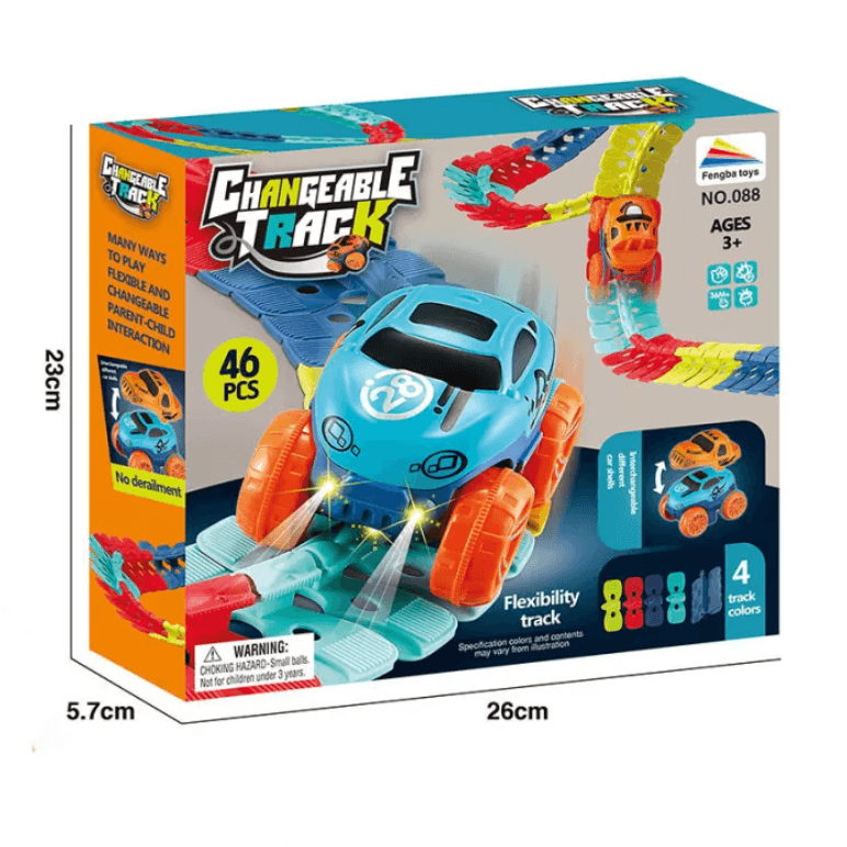 Assembled Race Car Track