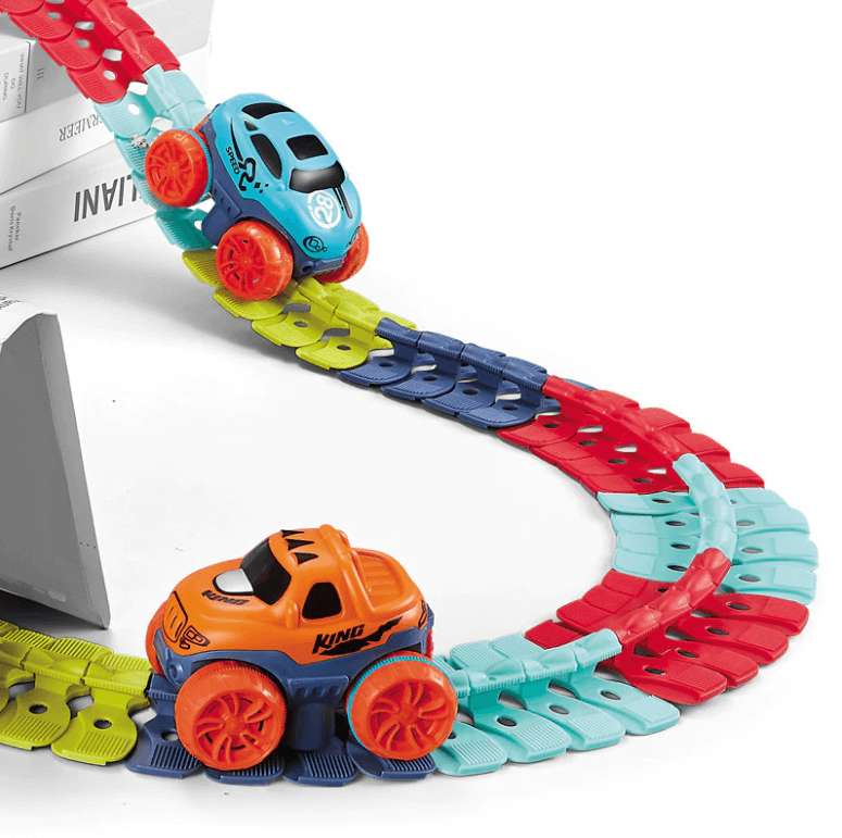 Assembled Race Car Track