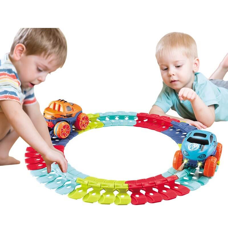 Assembled Race Car Track