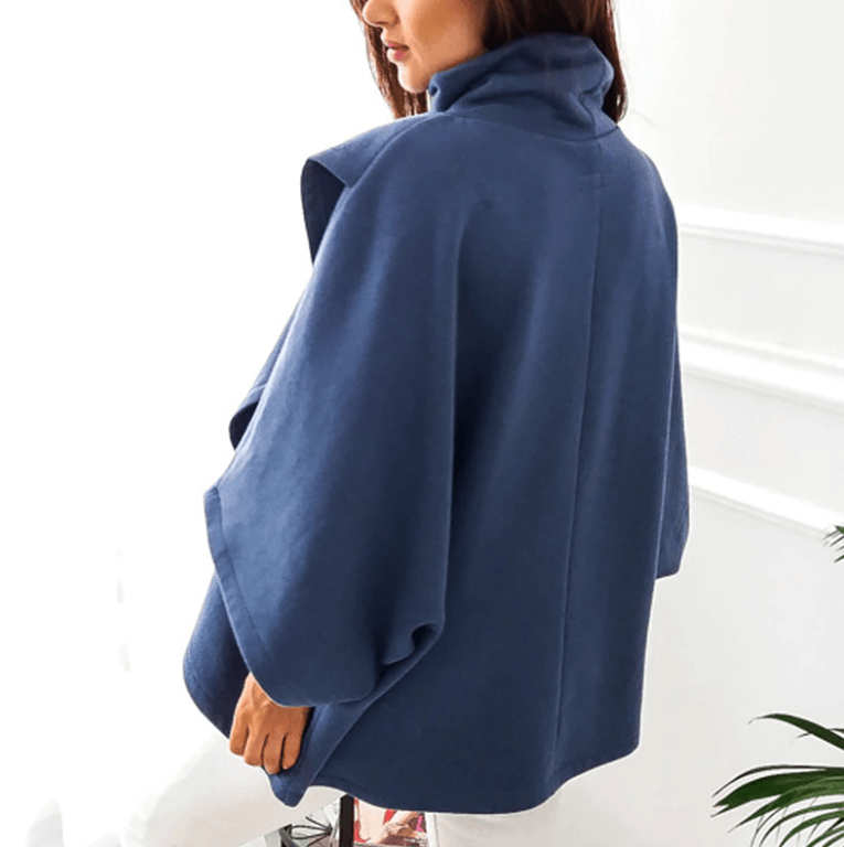 Asymmetrical turtleneck