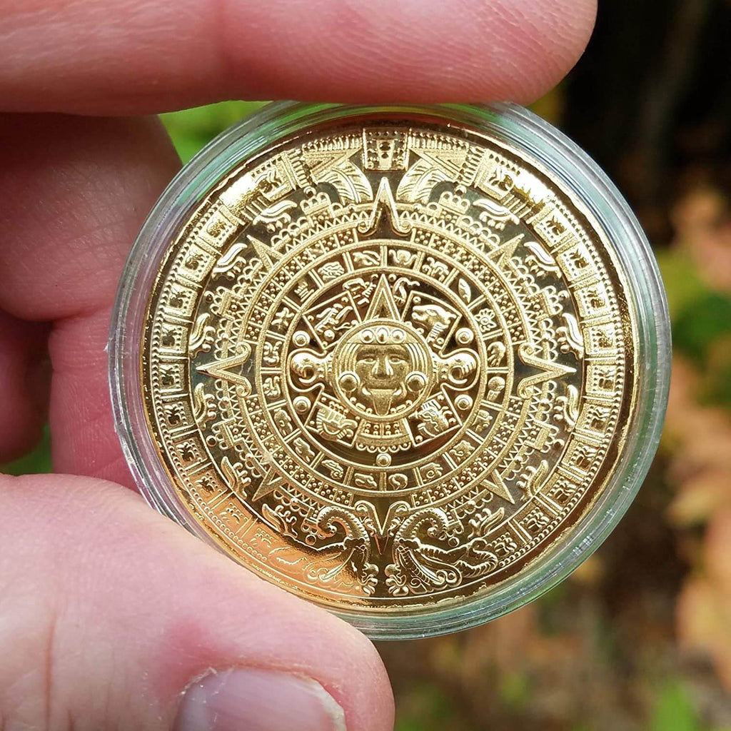 Aztec Calendar Medallion