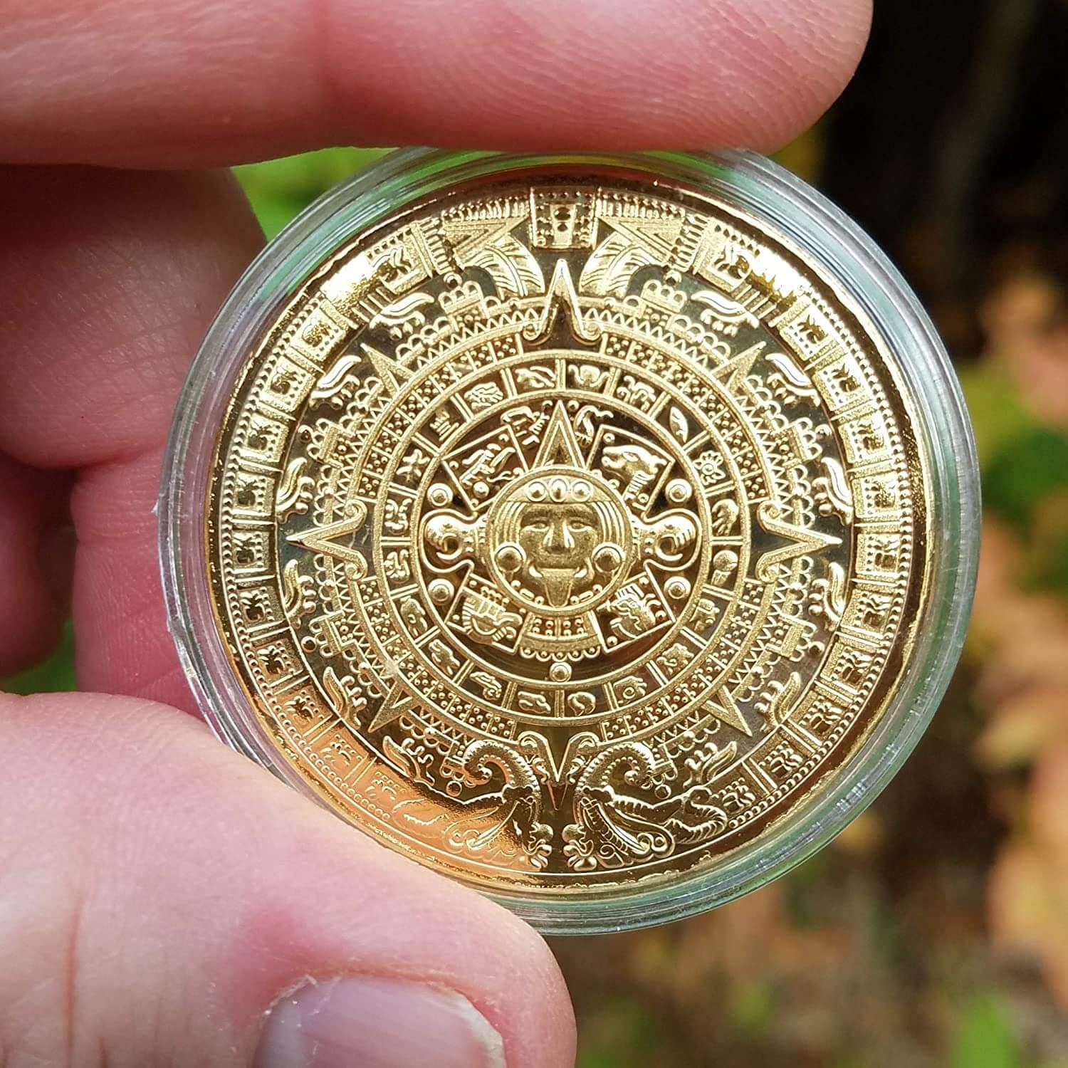 Aztec Calendar Medallion