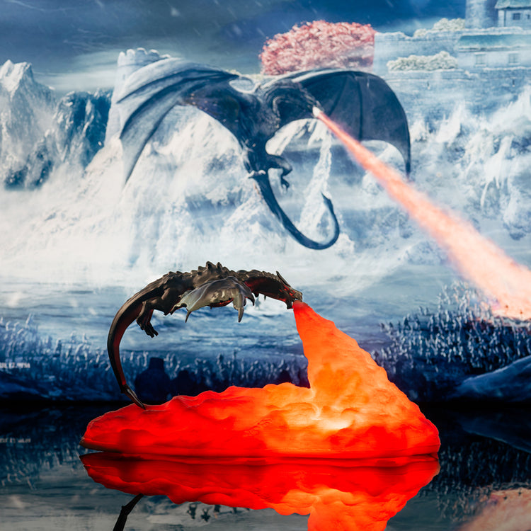 3D Fire Breathing Dragon Night Light