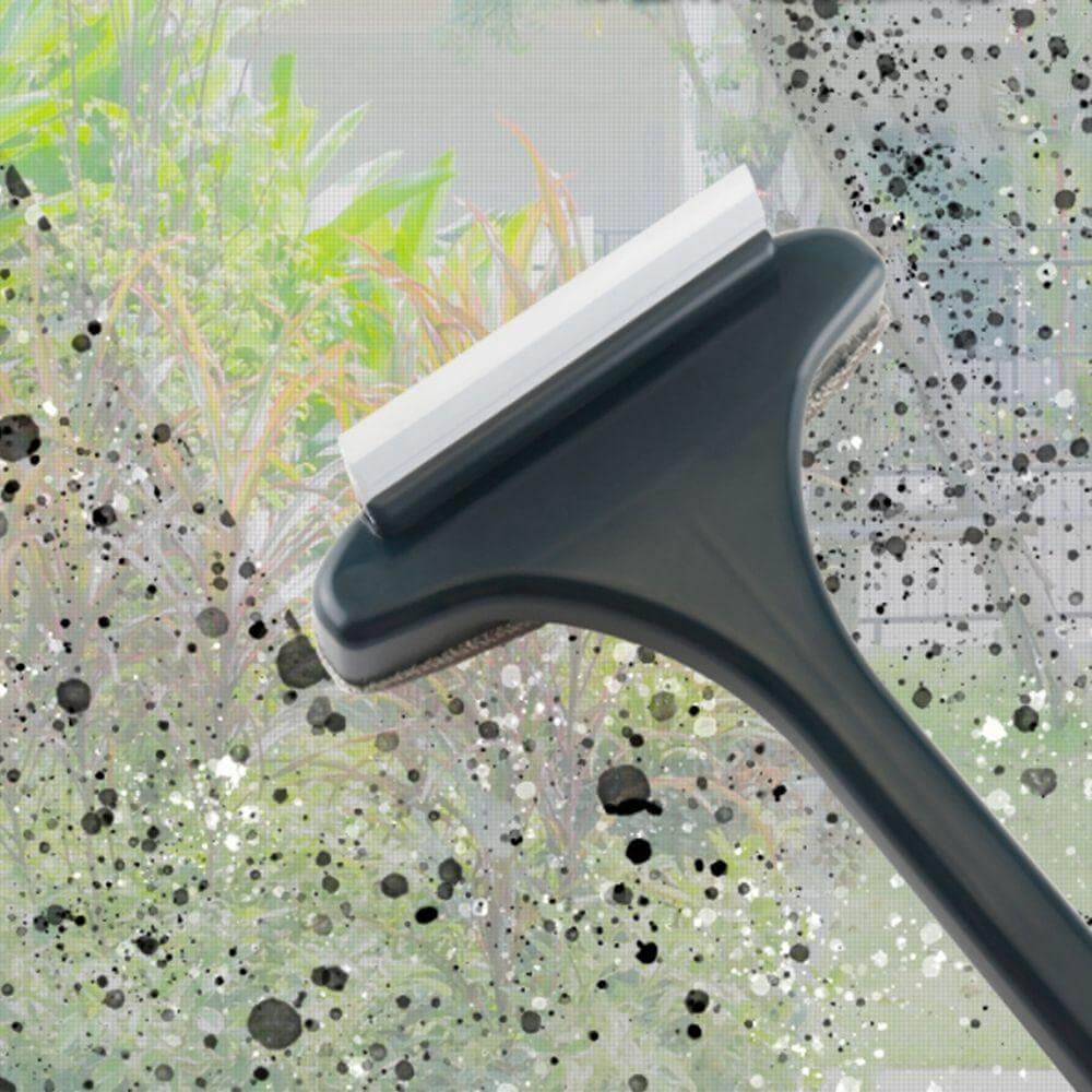 Window screen cleaning brush