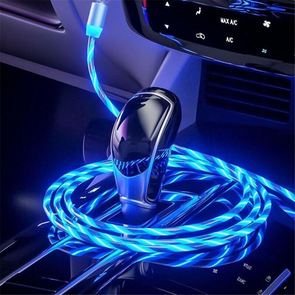 iGlow Glowing LED Magnetic 3 in 1 USB Charging Cable