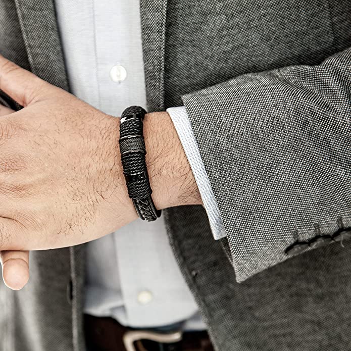 Woven Leather Style Bracelet