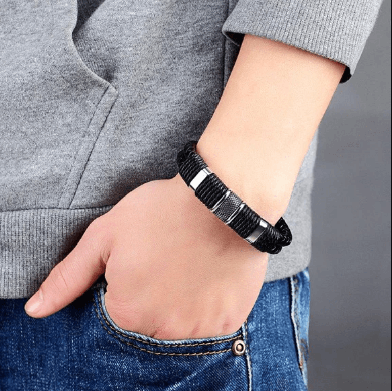 Woven Leather Style Bracelet