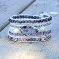Magical Labradorite &amp; Druzy Crystal Braided Bracelet