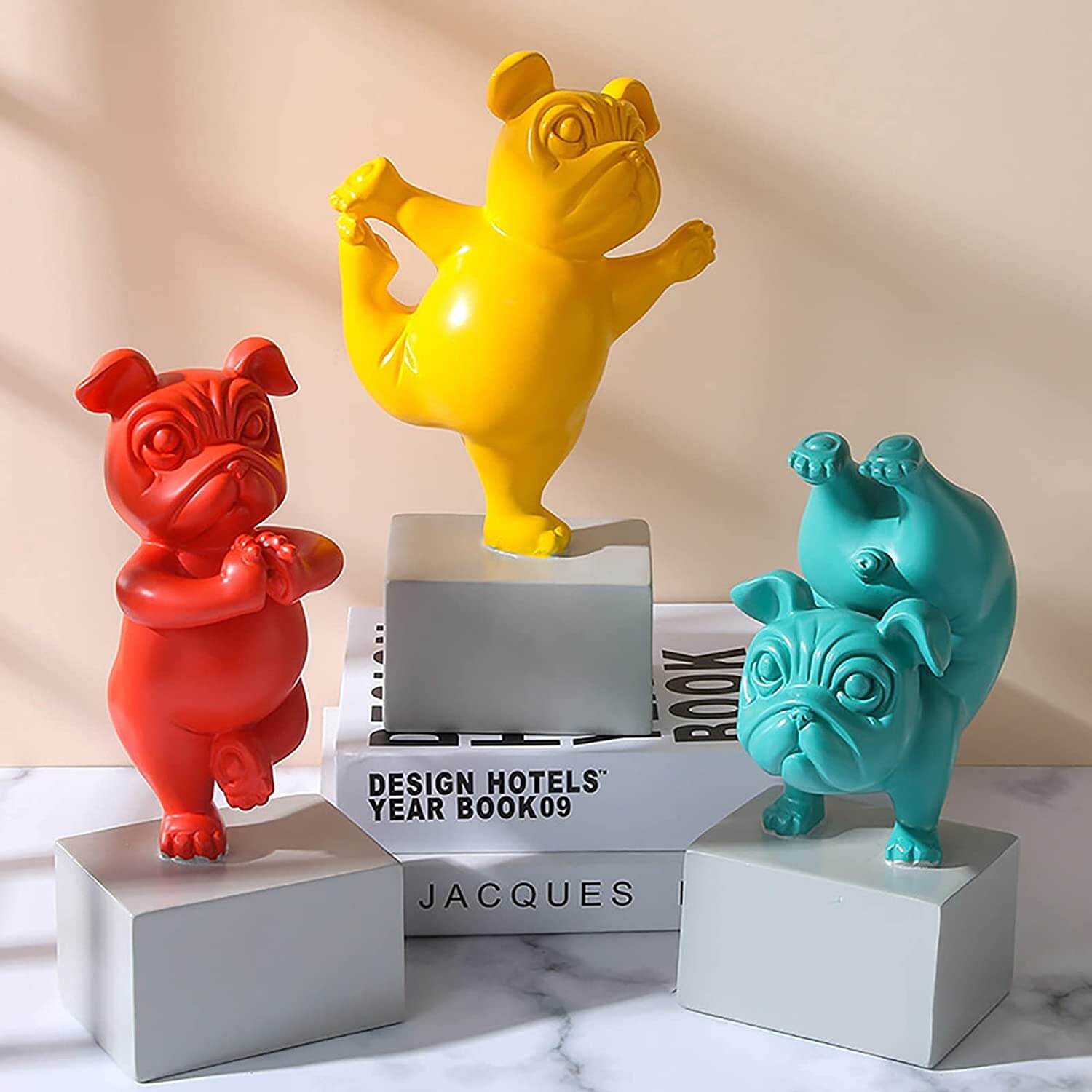 Yoga Bulldog Figurine