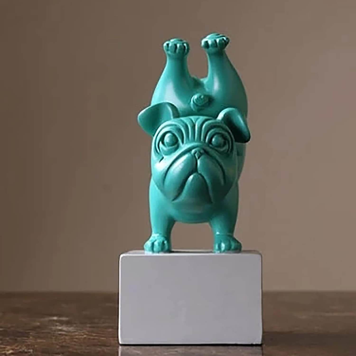 Yoga Bulldog Figurine